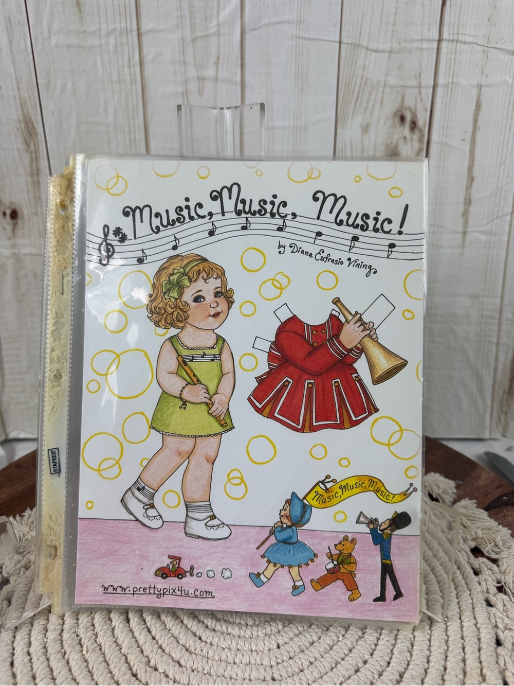 Music, Music, Music! Illustrated Music-Themed Art Print paper dolls